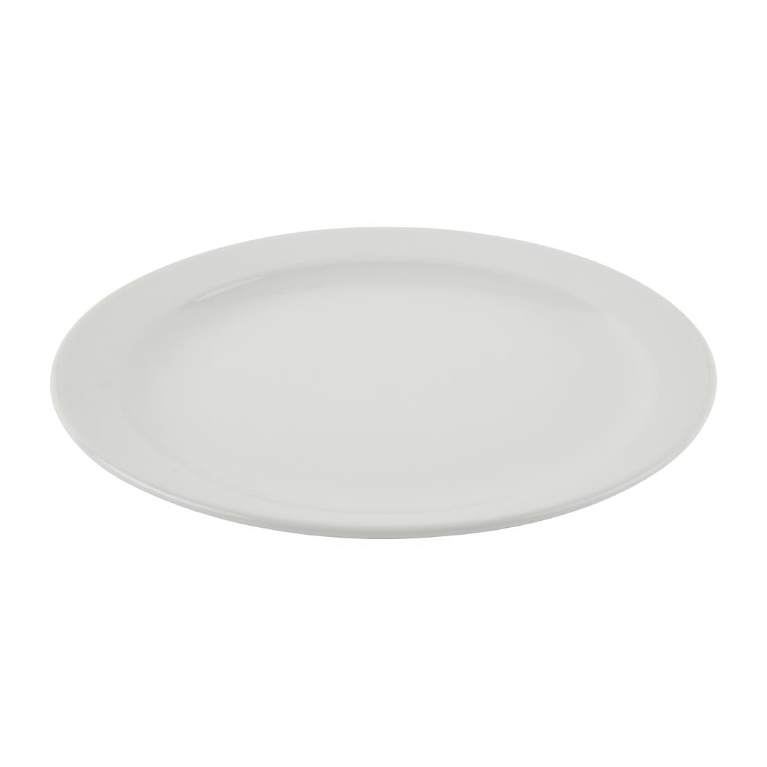 Bulk Buy Olympia Athena Narrow Rimmed Plates 254mm (36 Pack) - S754