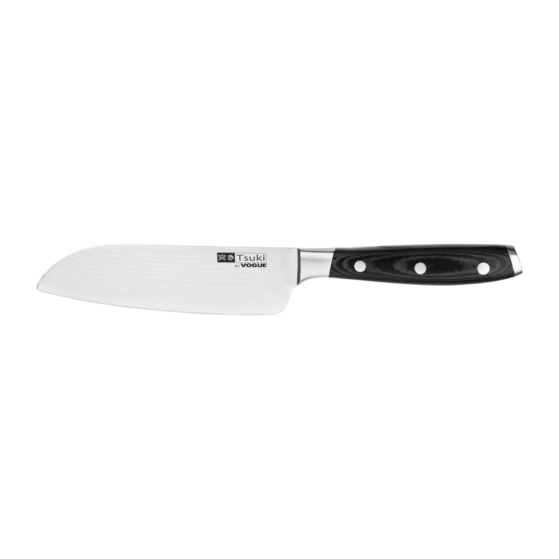 Vogue Tsuki Series 7 Santoku Knife Black 14.3cm - CF845