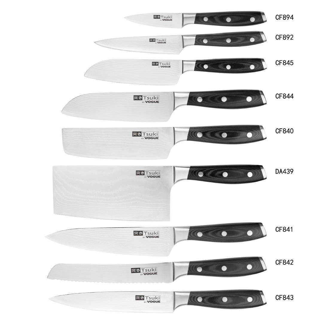 Vogue Tsuki Series 7 Paring Knife 84mm - CF894