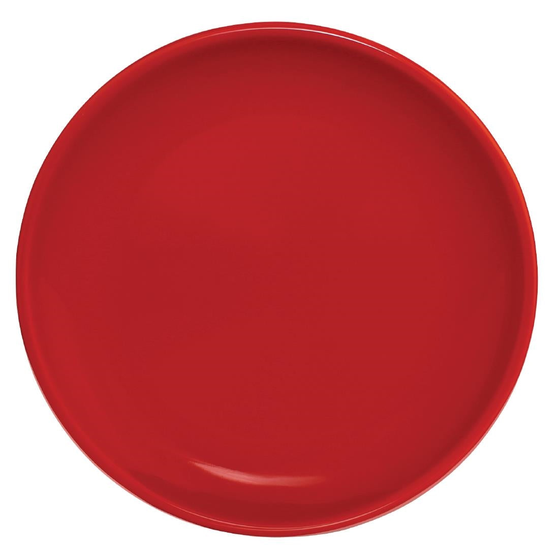 Olympia Cafe Coupe Plate Red - 205mm (Box 12) - CG352
