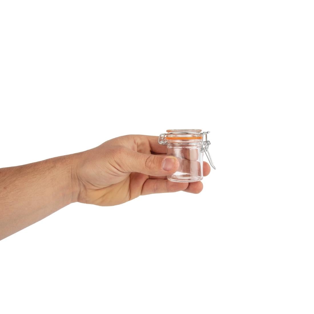 Vogue Mini Glass Terrine Jar 50ml (12 Pack) - CG398