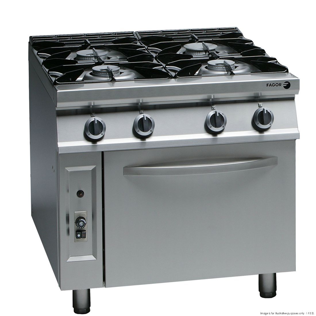 Fagor 900 Series Natural Gas 4 Burner CG9-41H