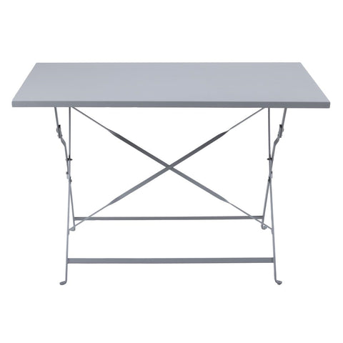 Bolero Pavement Style Folding Table Grey 1100mm x 700mm - CH969