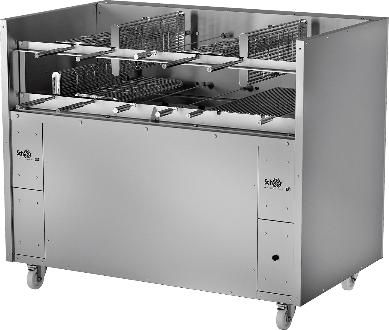 Scheer 1800mm Charcoal Rotisserie Chicken Machine with 11 Baskets - CM1800