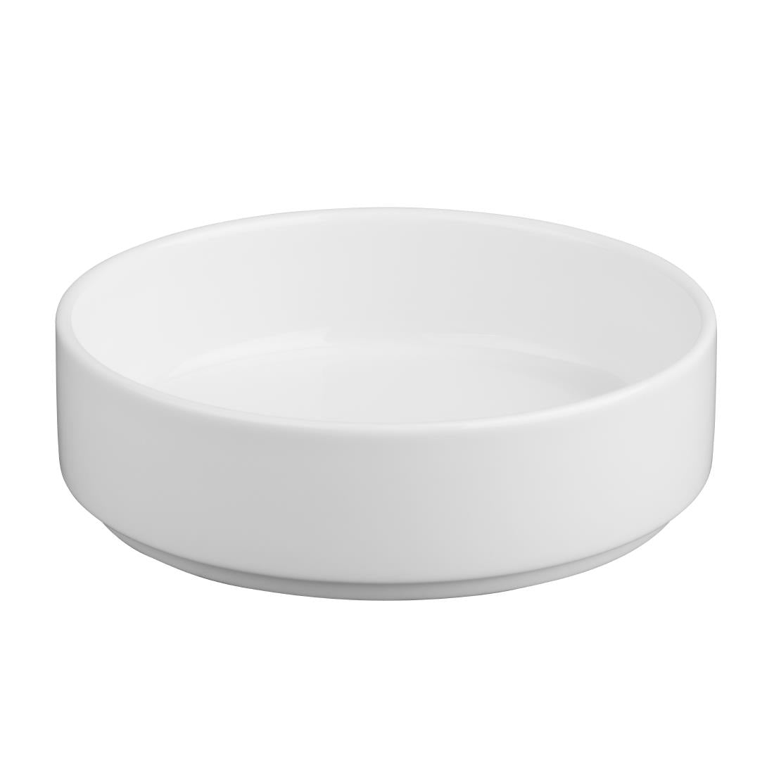 Olympia Whiteware Flat Walled Bowl - 152mm (6 Pack) - CK070