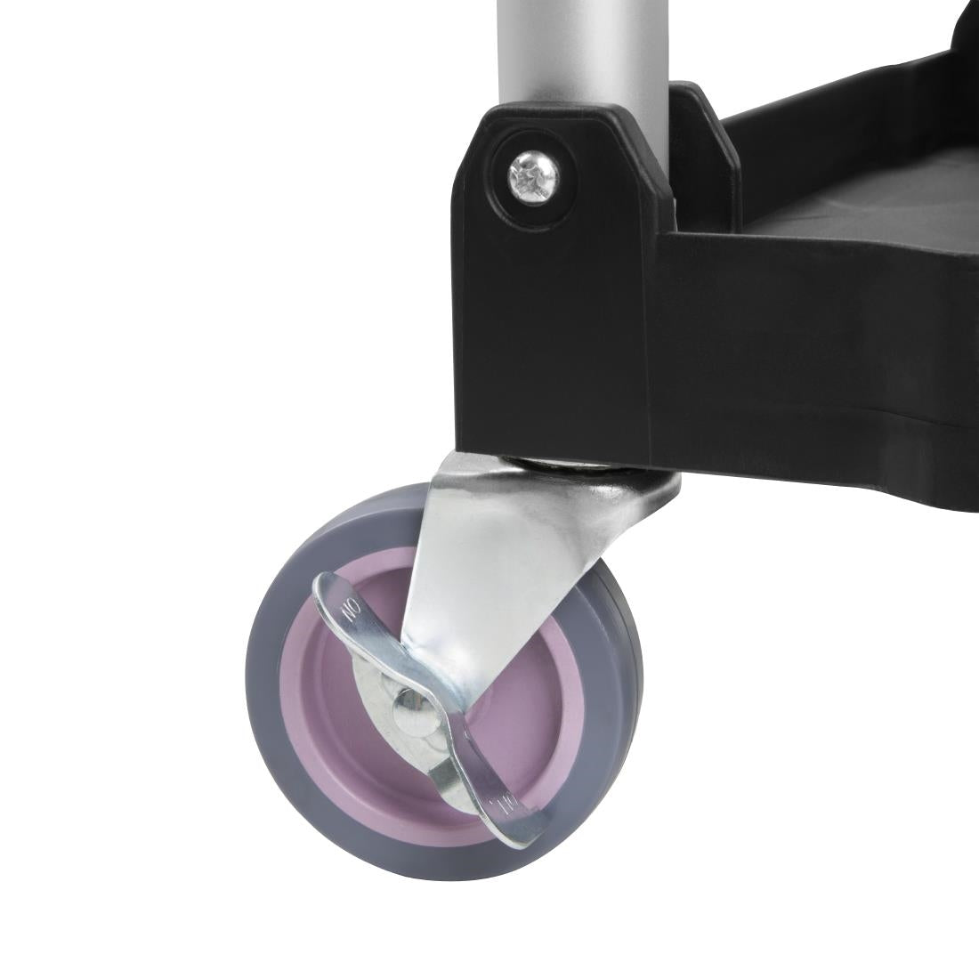 Vogue 3 Tier PP Folding Trolley Black Small - CK113