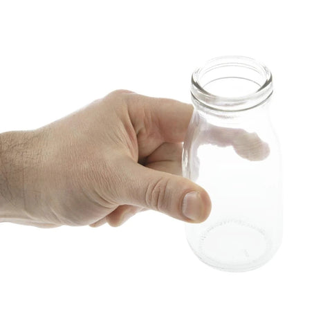 Olympia Glass Milk Bottles 200ml (Pack of 12)