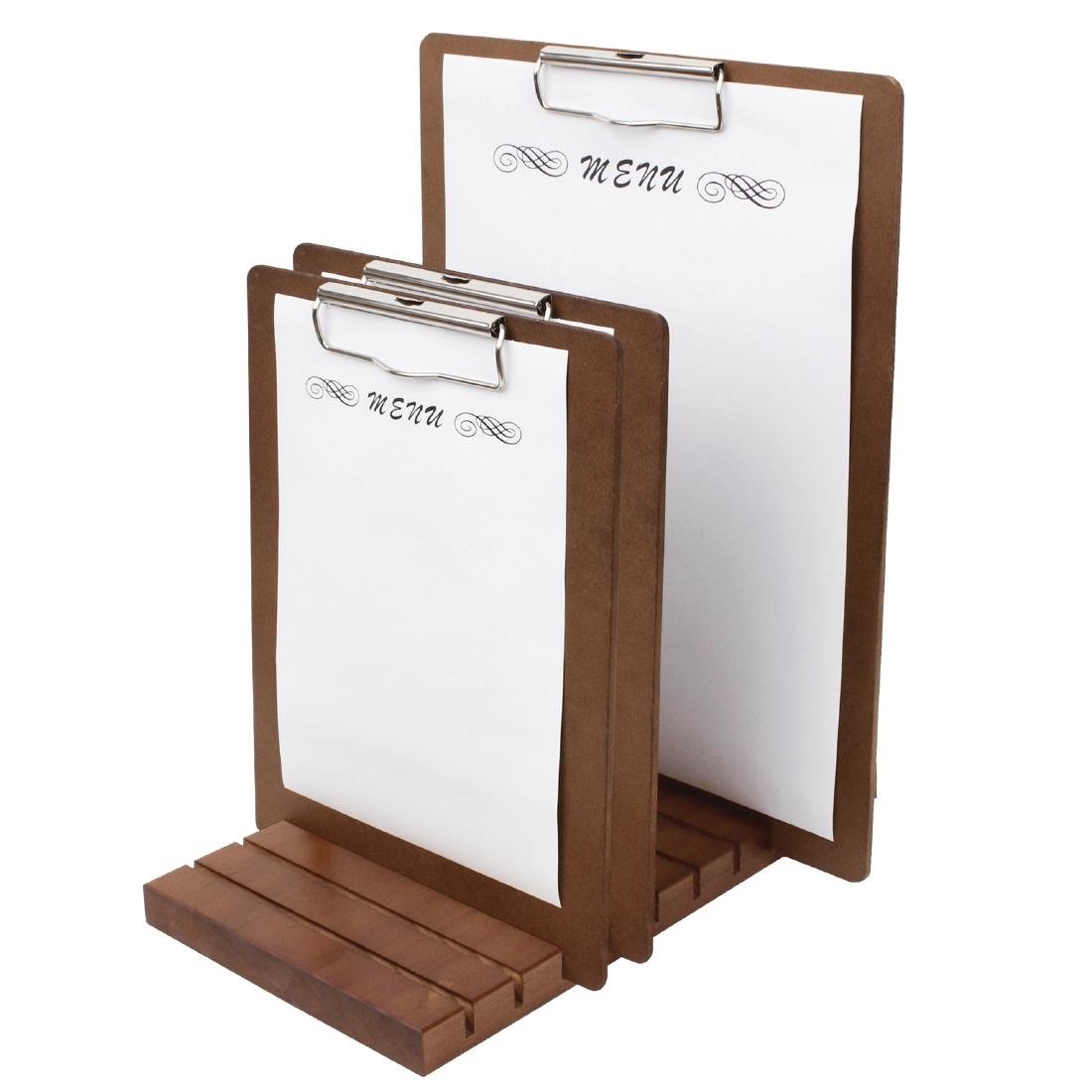 Olympia Wooden Menu Presentation Clipboard A5 - CL175