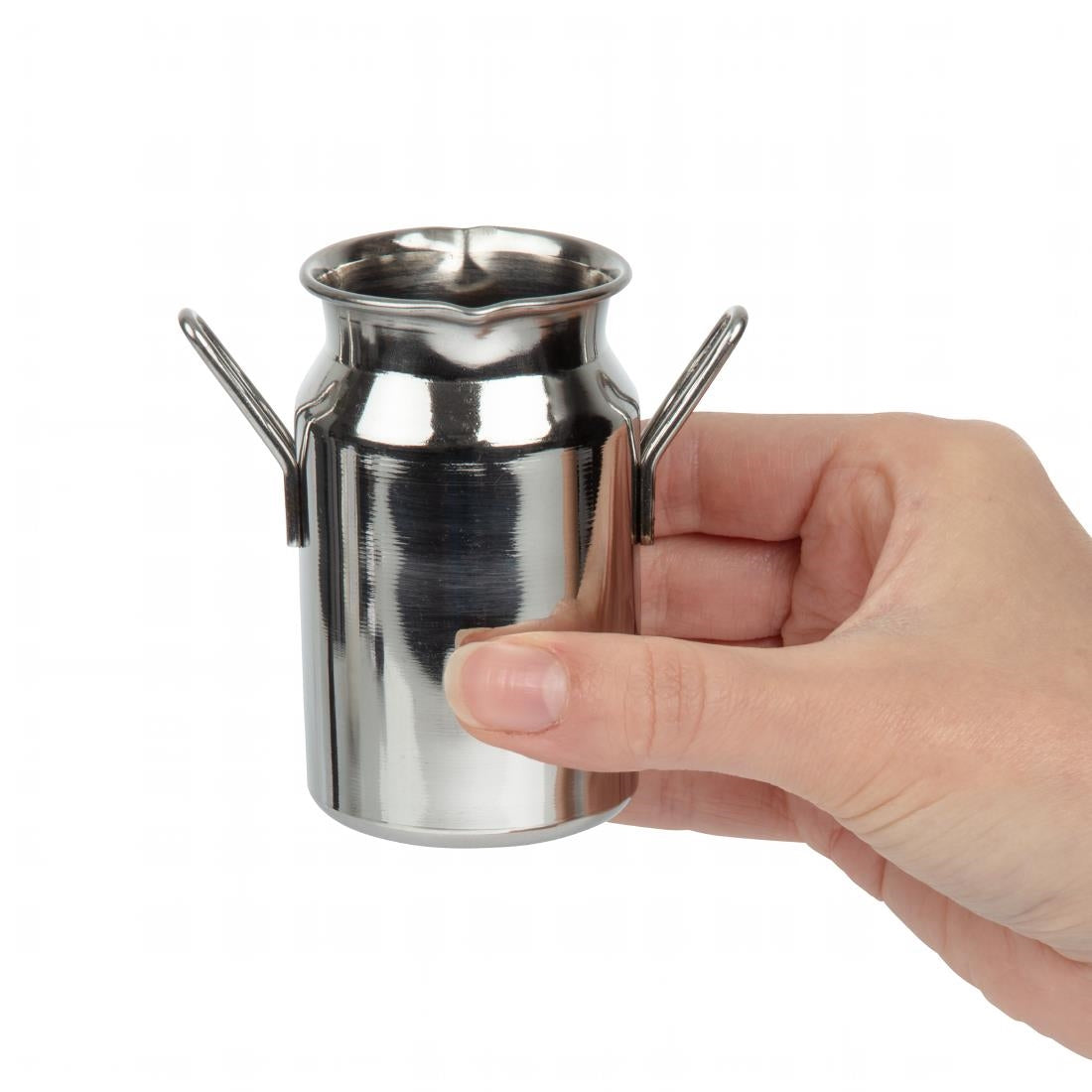 Olympia Stainless Steel Mini Milk Churn Medium 120ml - CL209