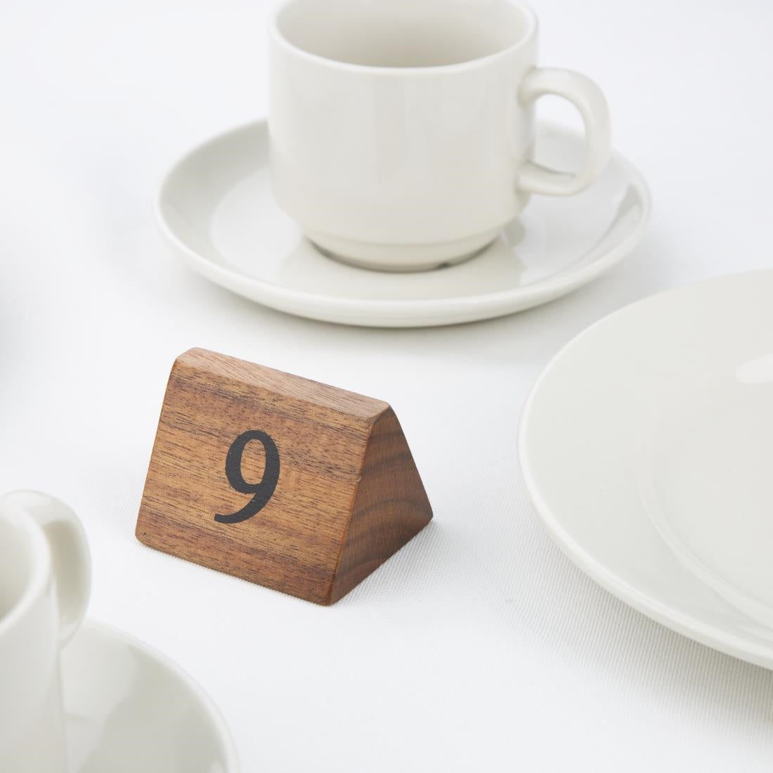Olympia Acacia Table Number Signs Numbers 1-10 - CL392