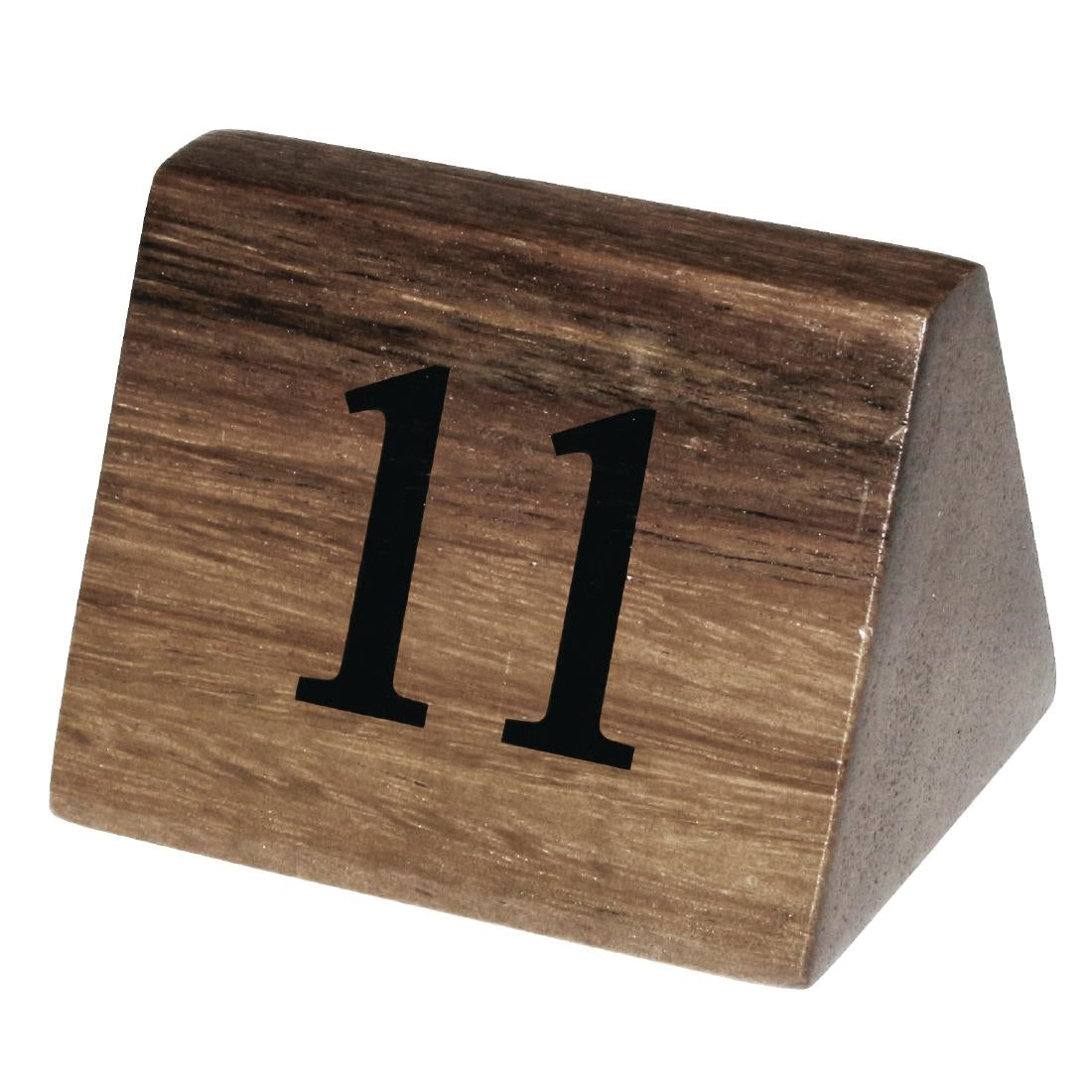 Olympia Acacia Table Number Signs Numbers 11-20 - CL393