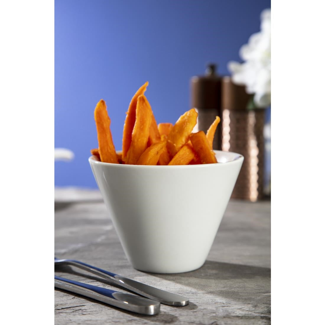 Olympia Whiteware Conical Ramekin White 110mm (6 Pack) - CM165