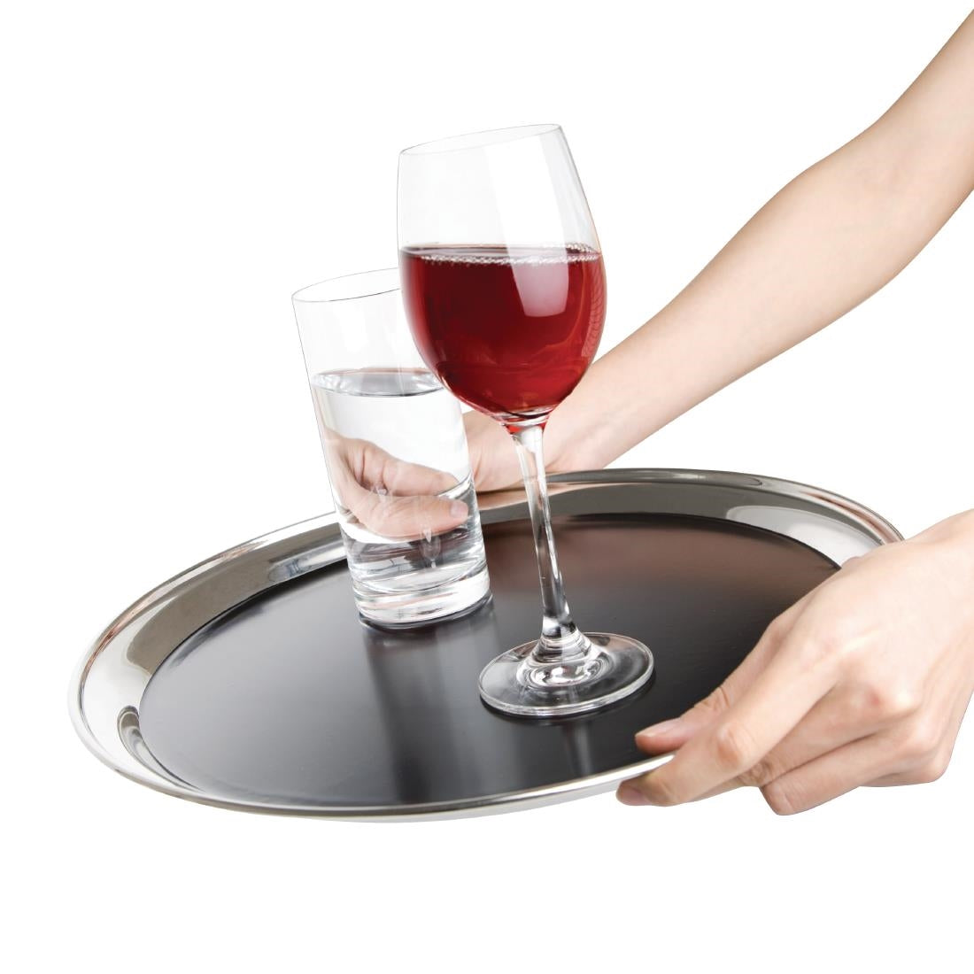 Olympia Non Slip Bar Tray Round 355mm - CM438