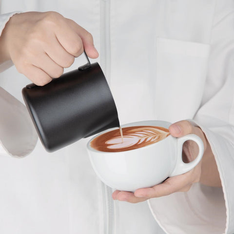 Olympia Black Non-Stick Milk Frothing Jug 340ml - CM606
