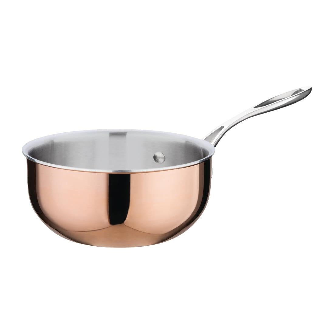 Vogue Copper Tri-Wall Flared Sauté Pan 200mm - CM677