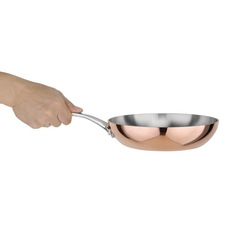 Vogue Copper Tri-Wall Frying Pan 200mm - CM678