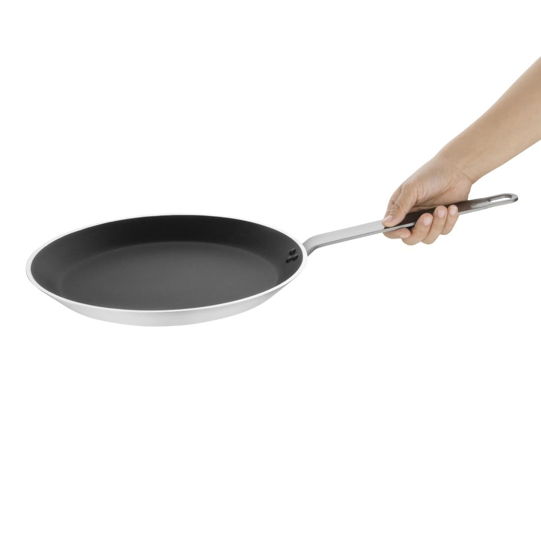 Vogue Platinum Plus Anodised Aluminium Non-Stick Teflon Crepe Pan 30cm - HT960