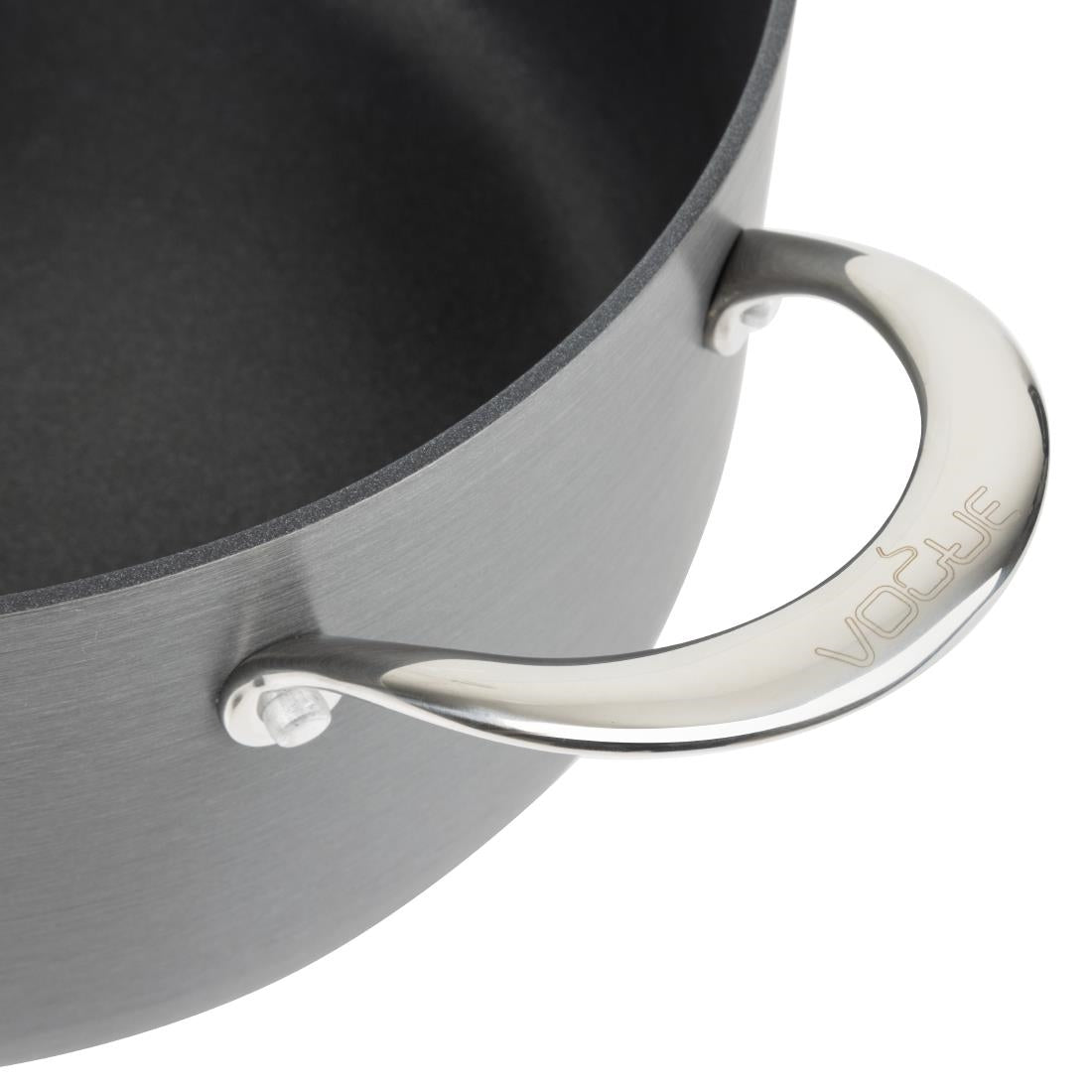 Vogue Anodised Aluminium Non-Stick Casserole Pan 240mm - CN950
