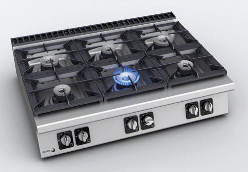 Fagor Kore 700-900 Series Gas Range with Gas Oven - 4 or 6 Burner