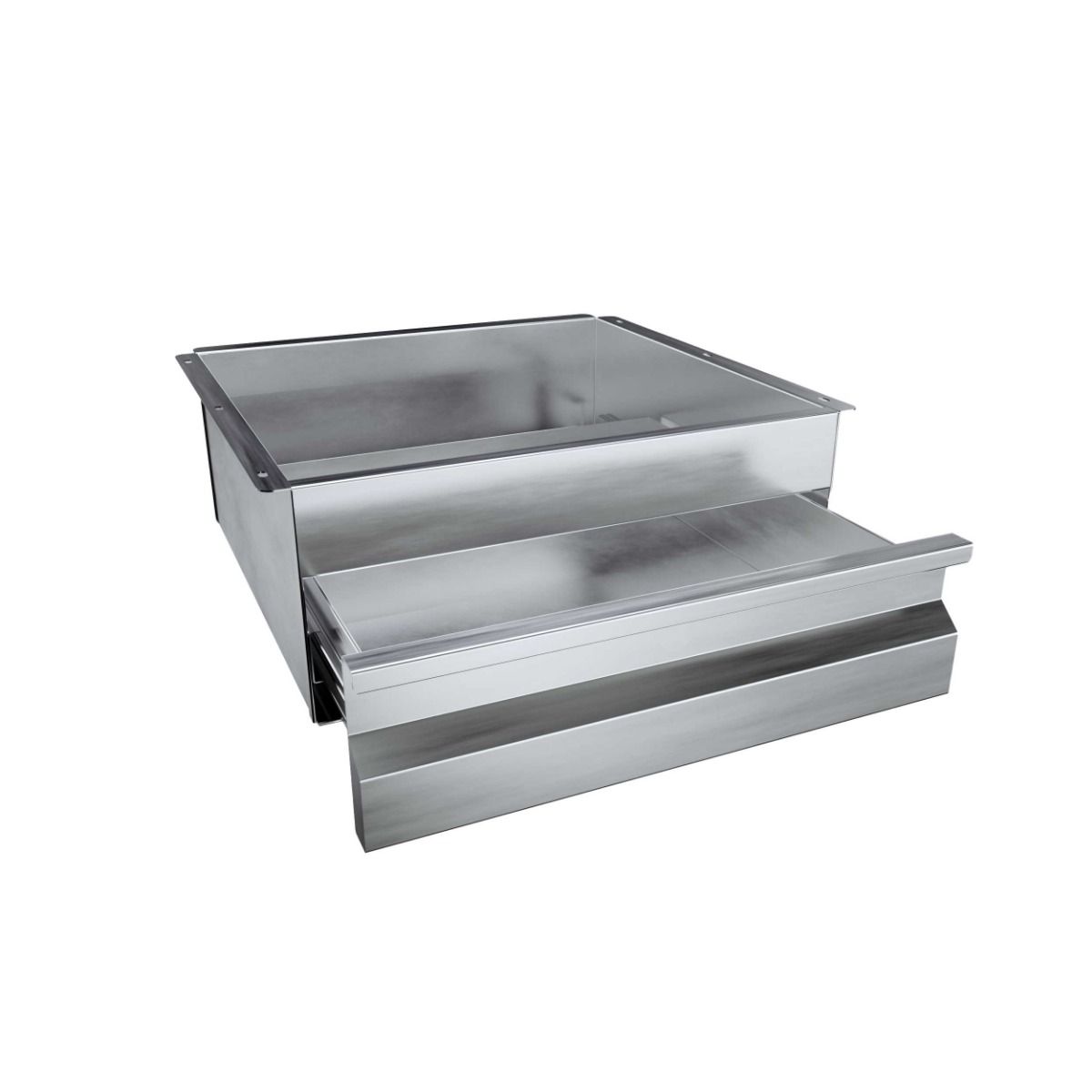 3Monkeez Compact Stainless Steel Drawer - No Locks - SS CDRAWER