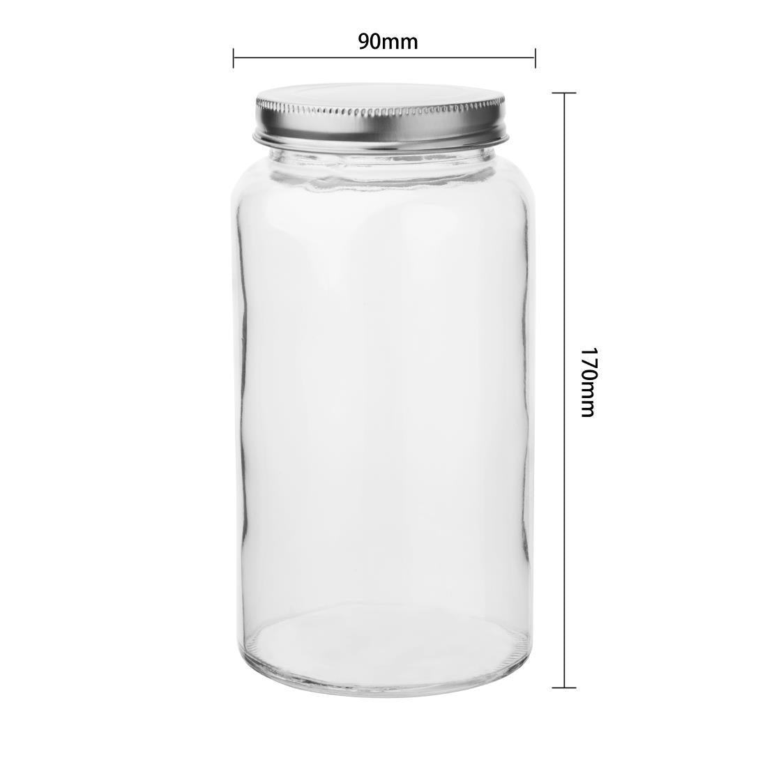 Vogue Screw Top Preserve Jars 800ml - CP084