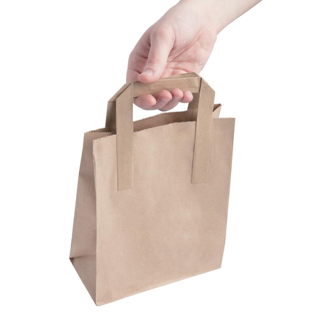 Fiesta Compostable Recycled Brown Paper Carrier Bags Small (Pack of 250) - CS351