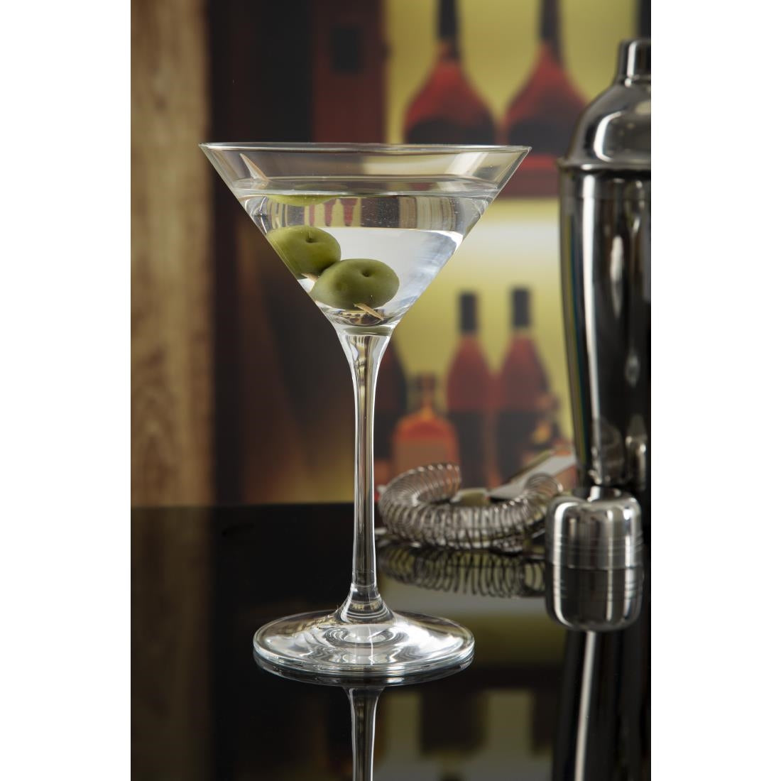 Olympia Campana One Piece Crystal Martini Glasses 260ml (6 Pack) - CS497