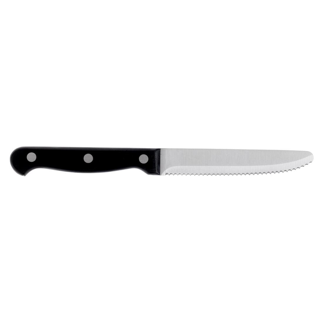 Special Offer Olympia Rounded Steak Knives Black (60 Pack) - HU764