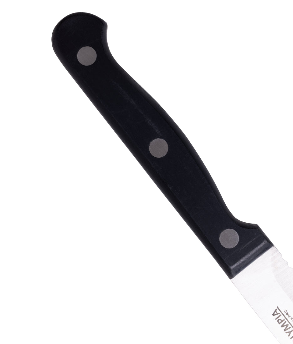 Olympia Rounded Steak Knives Black (12 Pack) - CS716