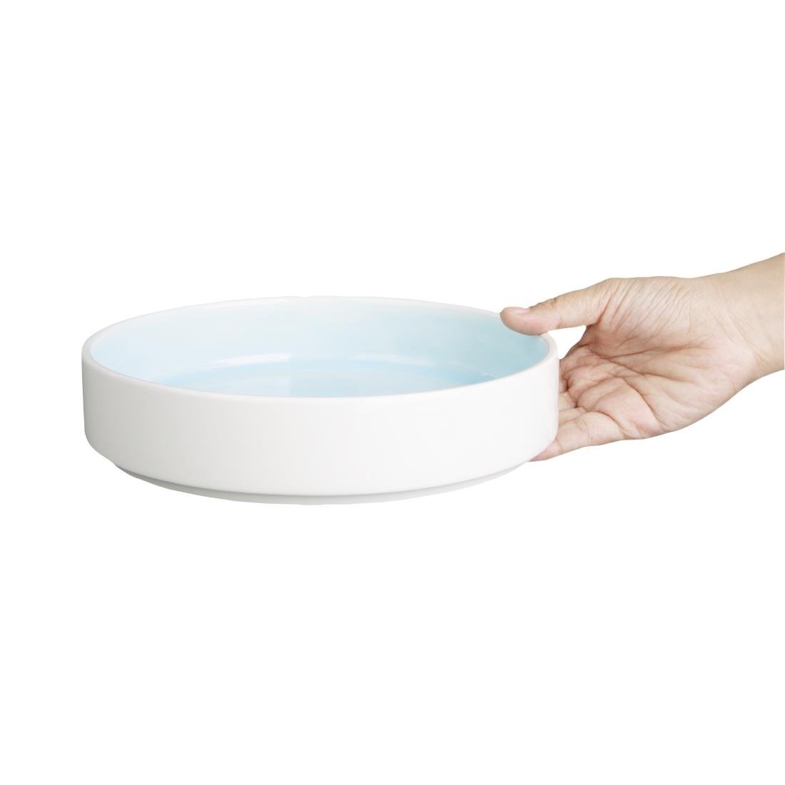 Olympia Fondant Bowl Aqua - 215mm (4 Pack) - CU174