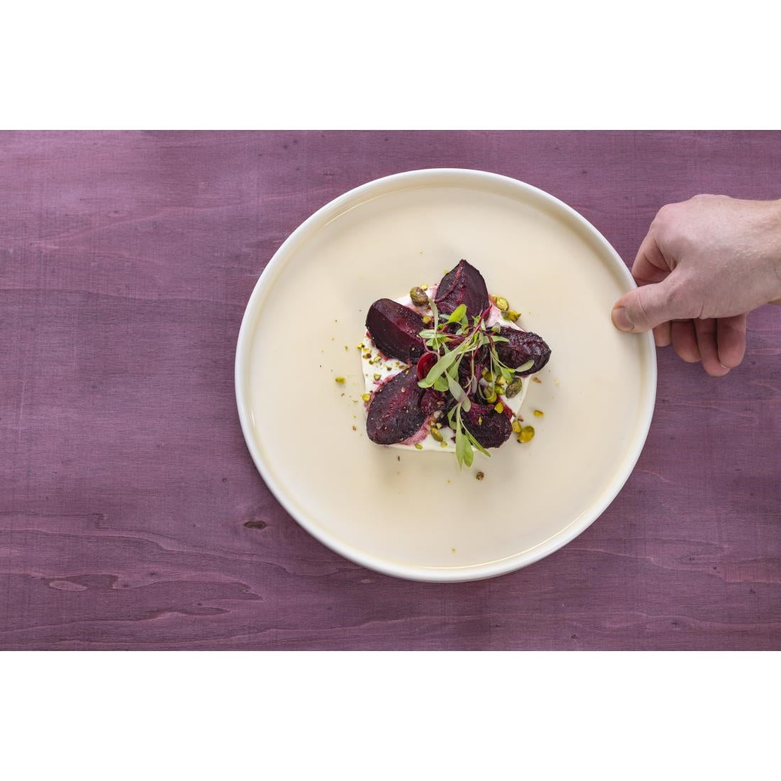 Olympia Fondant Plate Lemon - 270mm (4 Pack) - CU416