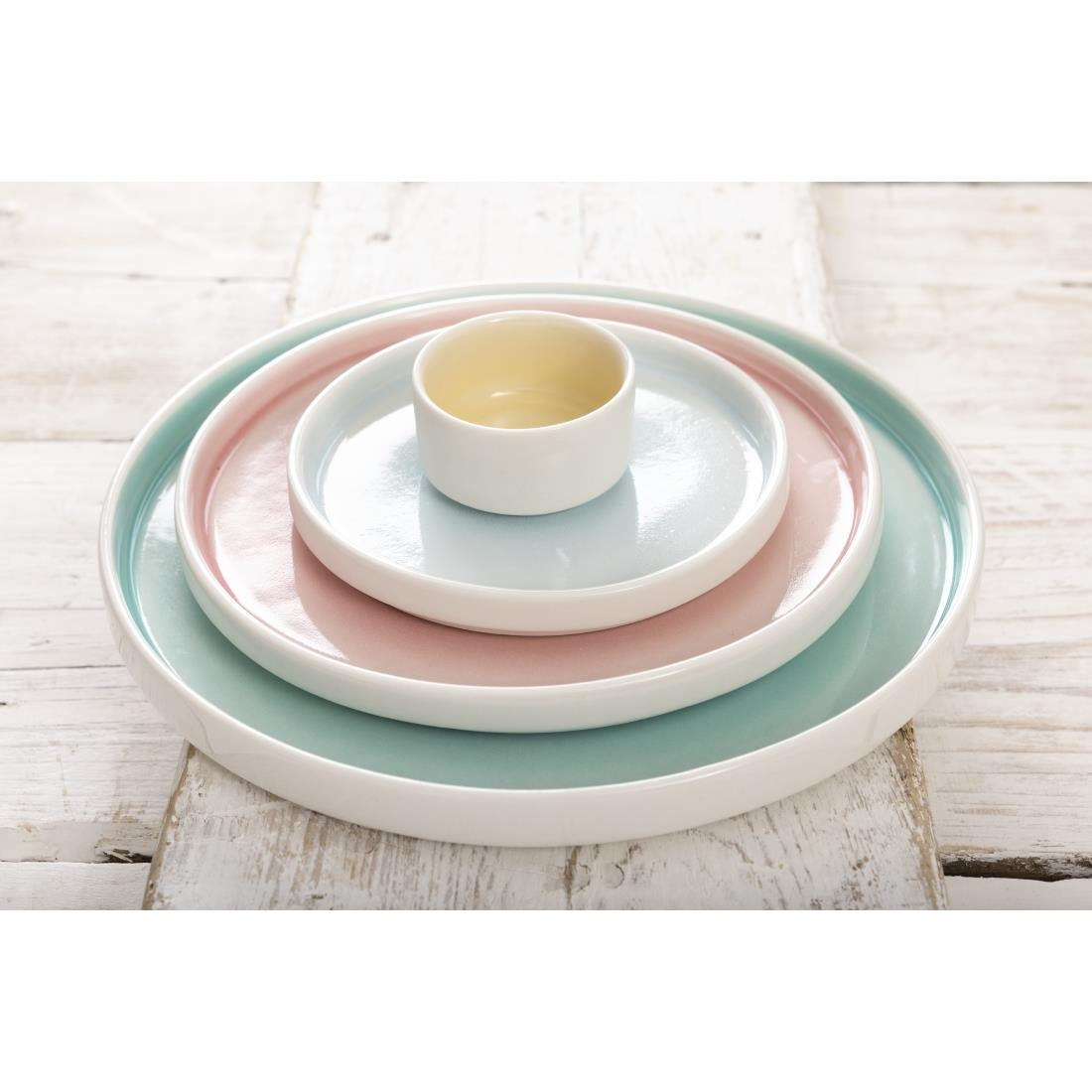 Olympia Fondant Plate Aqua - 152mm (6 Pack) - CU171