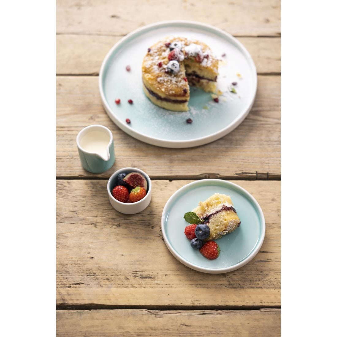 Olympia Fondant Plates Mint 156mm (6 Pack) - CU429