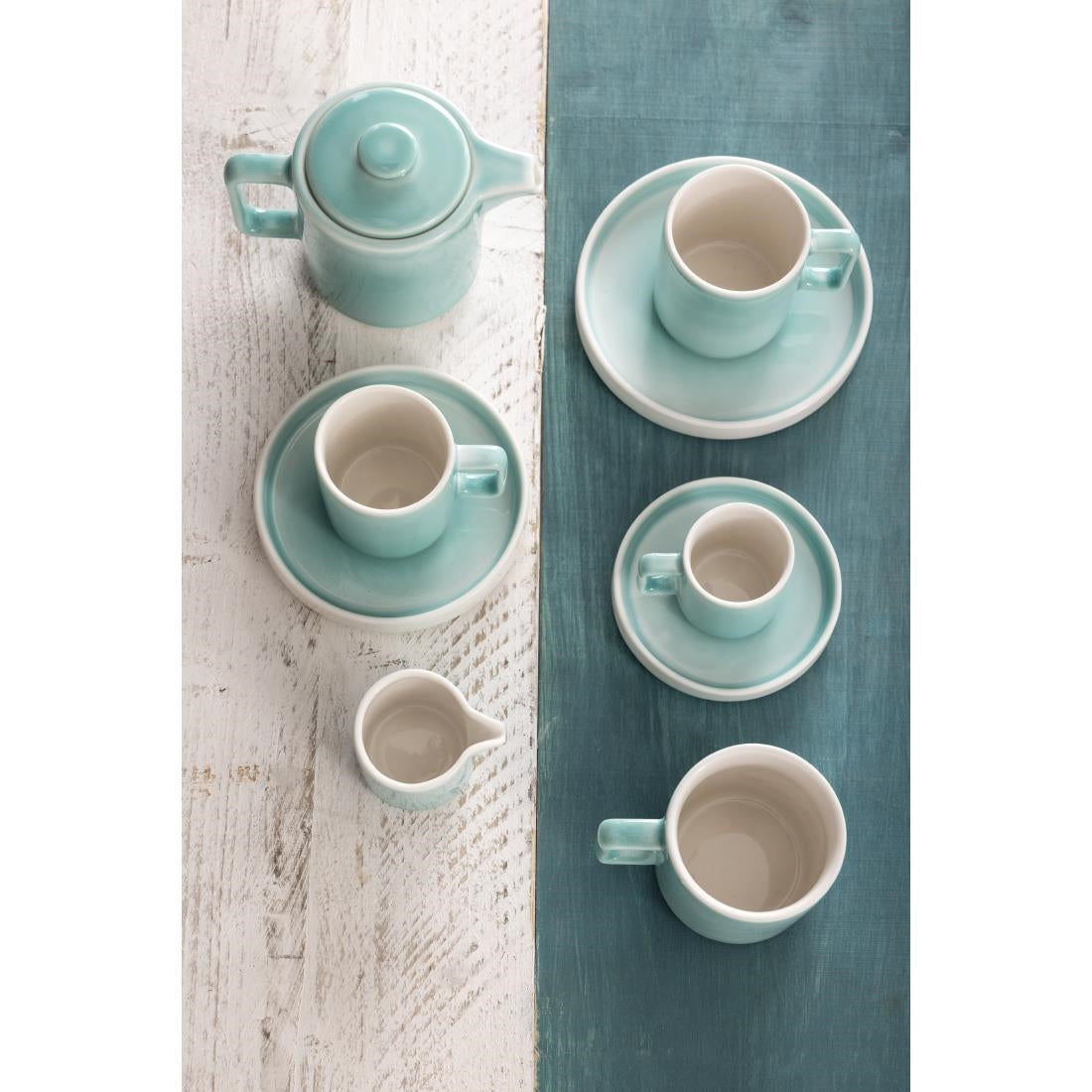 Olympia Fondant Saucers Mint 136mm for CU442 (6 Pack) - CU443