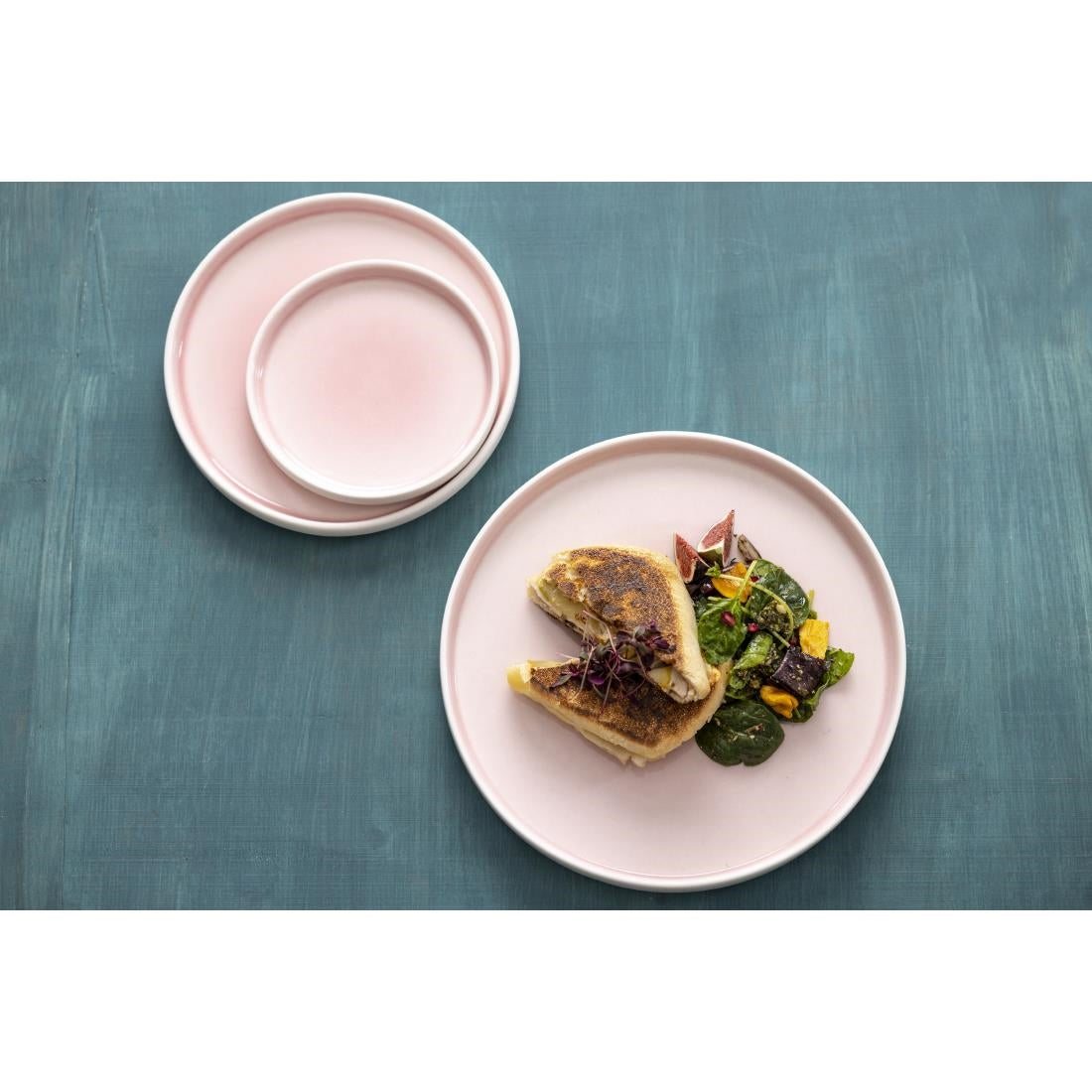 Olympia Fondant Plate Pink - 270mm (4 Pack) - CU452