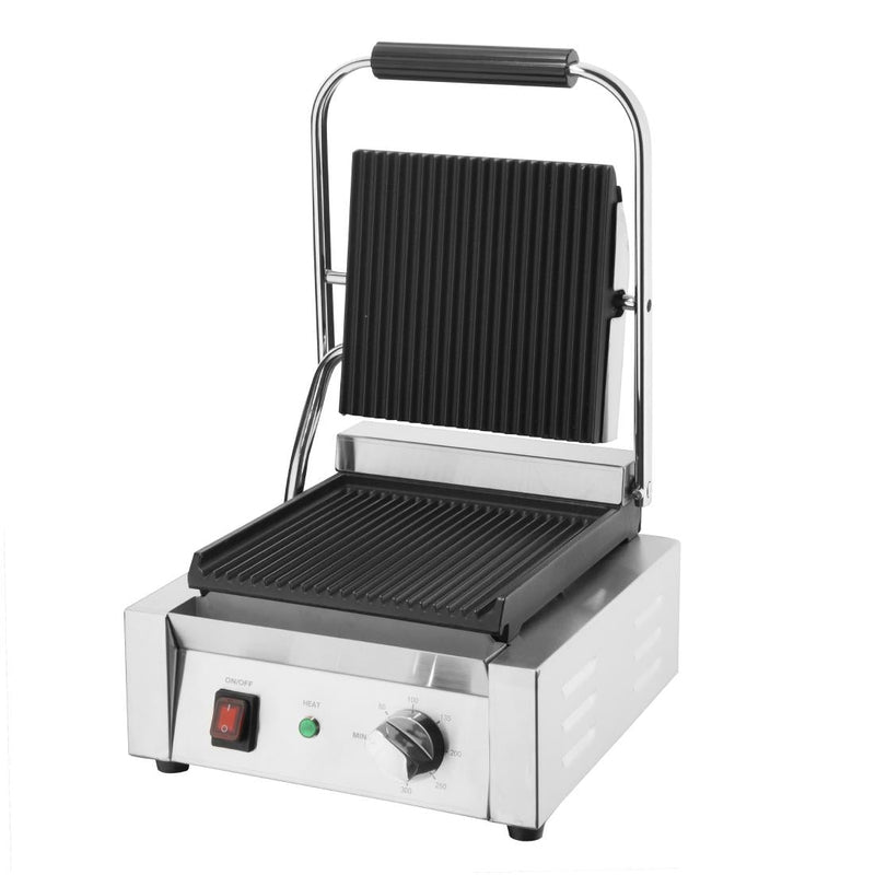 Apuro Bistro Ribbed Contact Grill