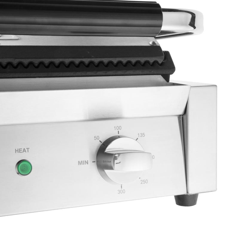 Apuro Bistro Ribbed Contact Grill