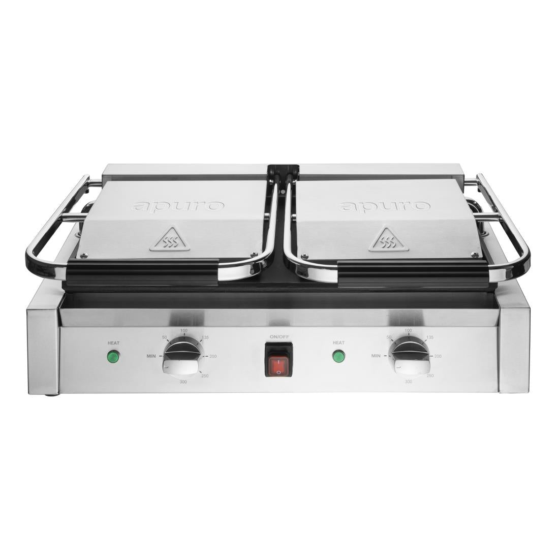 Apuro Bistro Double Ribbed Contact Grill