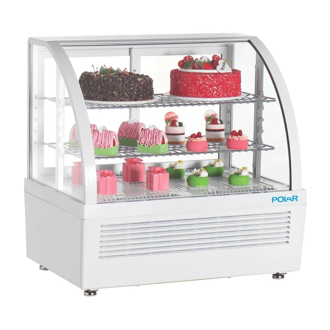 Polar C-Series Countertop Display Fridge White - 100Ltr