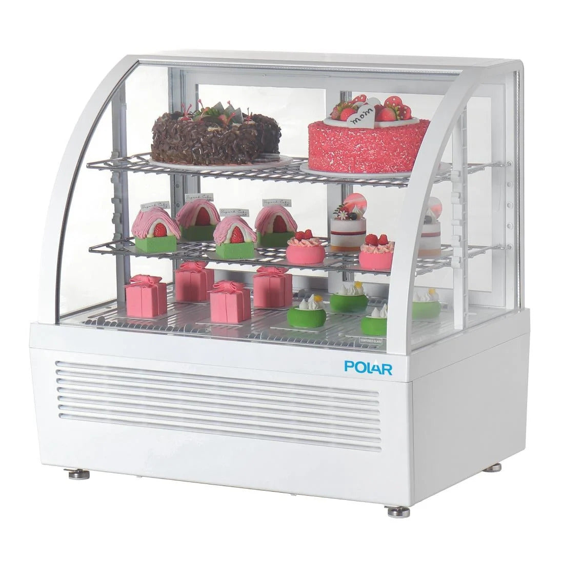 Polar C-Series Countertop Display Fridge White - 100Ltr