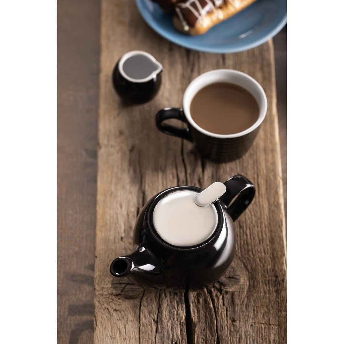 Olympia Cafe Aroma Mug Black - 230ml (6 Pack) - CU960