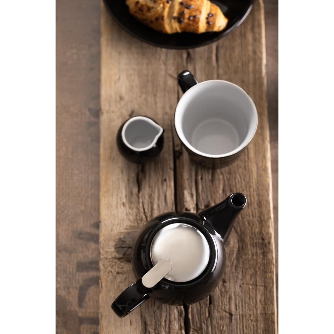 Olympia Cafe Aroma Mug Black - 230ml (6 Pack) - CU960