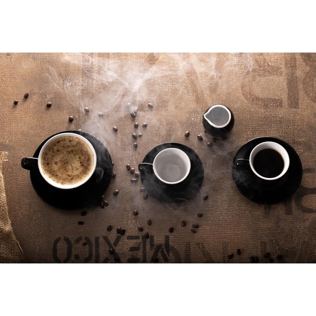 Olympia Cafe Saucer Black (12 Pack) - CU956