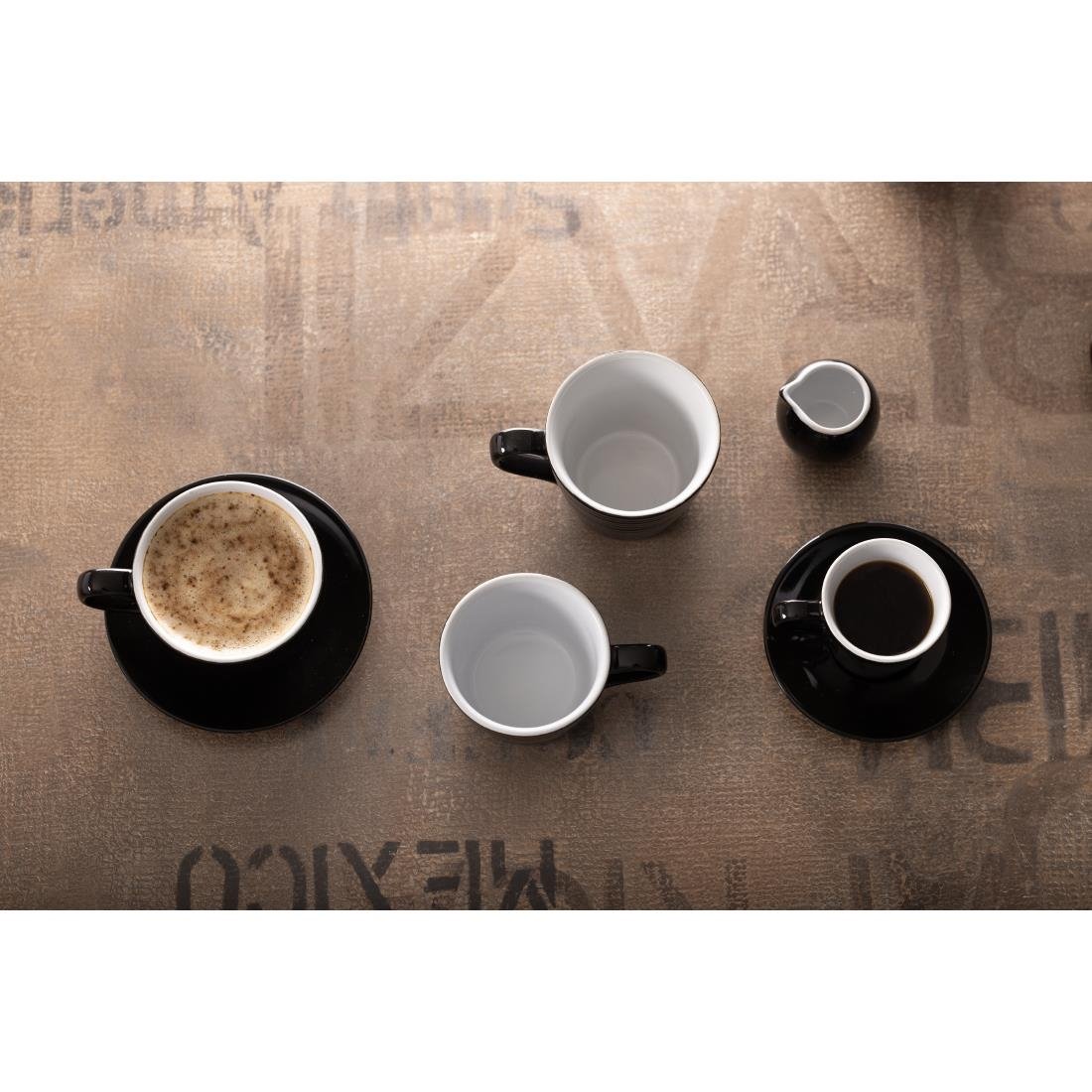 Olympia Cafe Saucer Black (12 Pack) - CU956