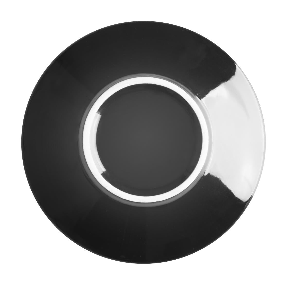 Olympia Cafe Saucer Black (12 Pack) - CU956