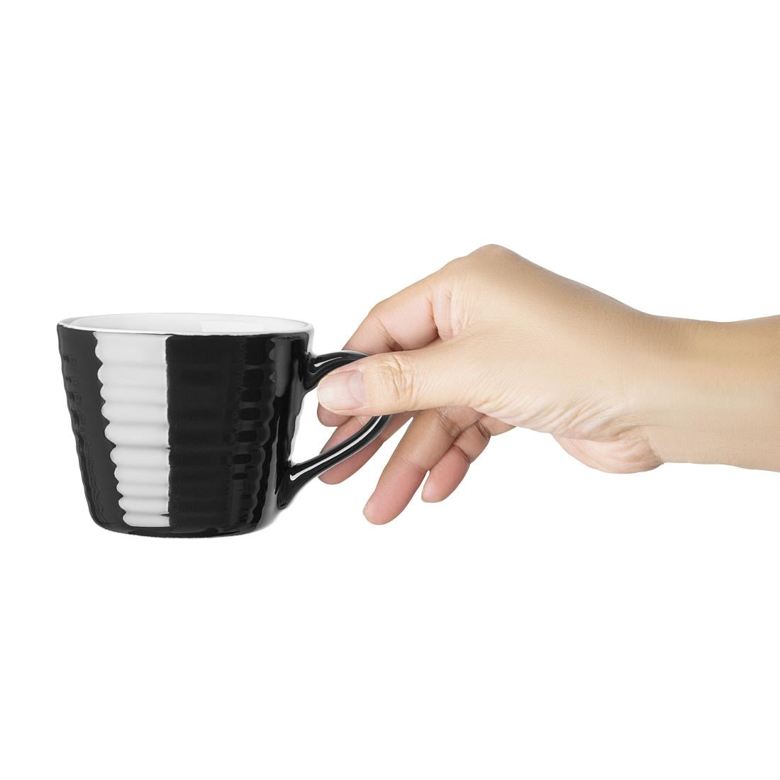 Olympia Cafe Aroma Mug Black - 230ml (6 Pack) - CU960