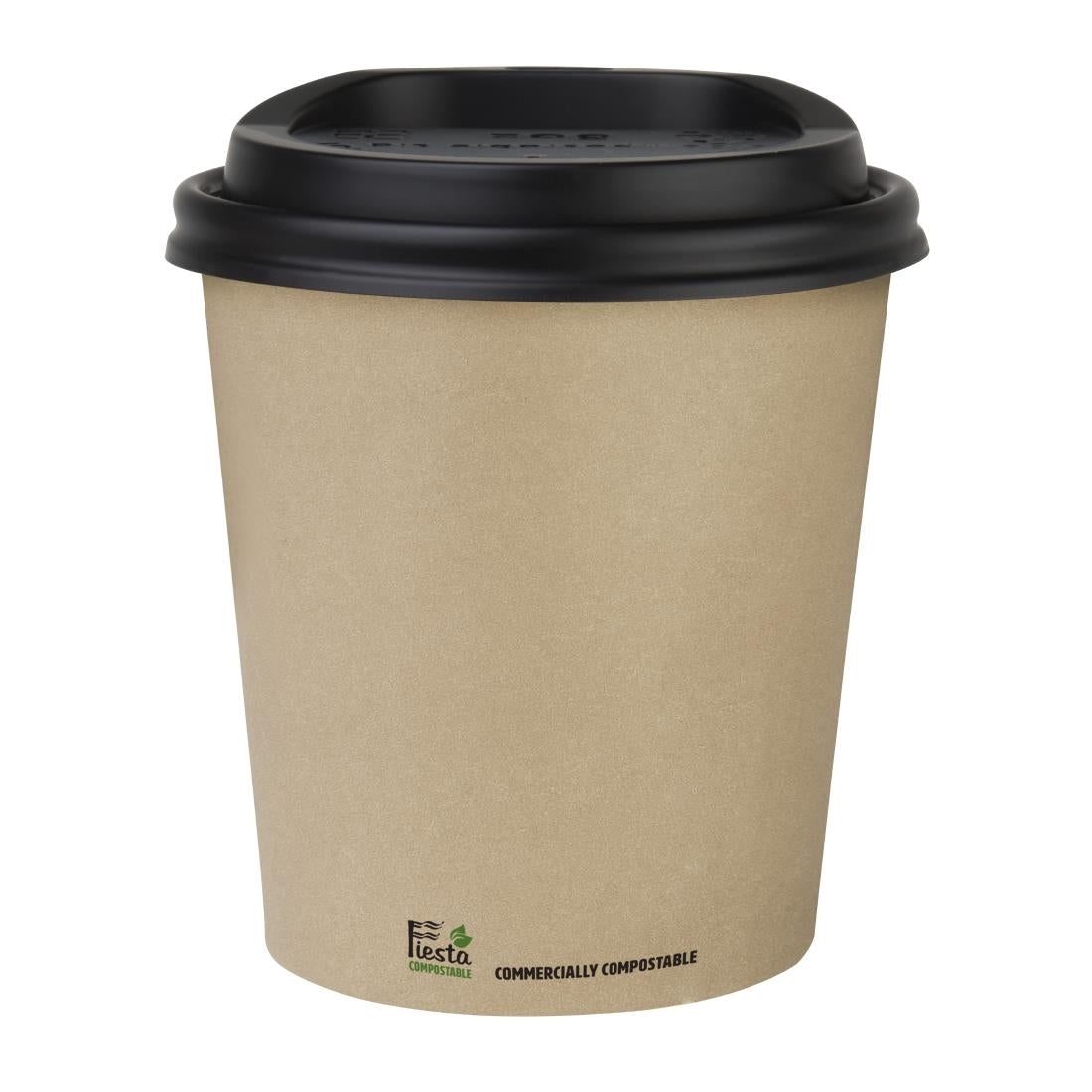 Fiesta Compostable Hot Cup Single Wall Kraft 225ml (1000 Pack) - CU980