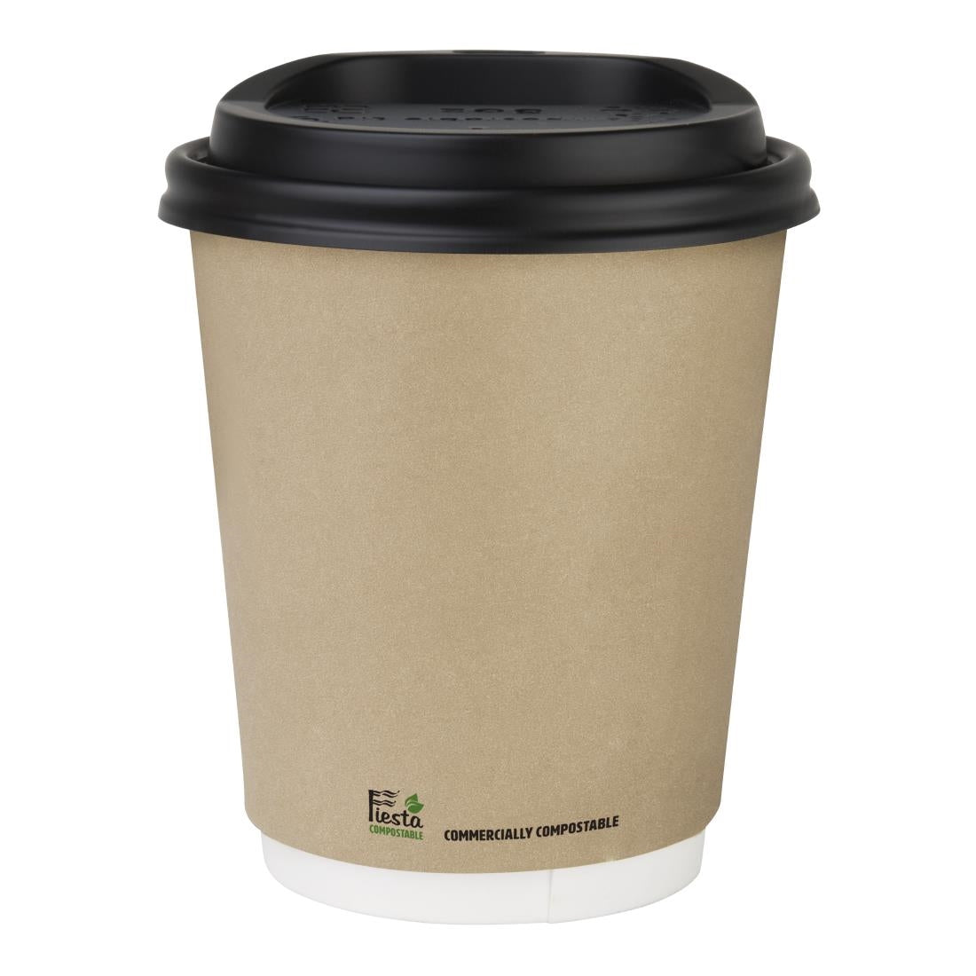 Fiesta Compostable Hot Cup Double Wall Kind Kraft 225ml (25 Pack) - CU985
