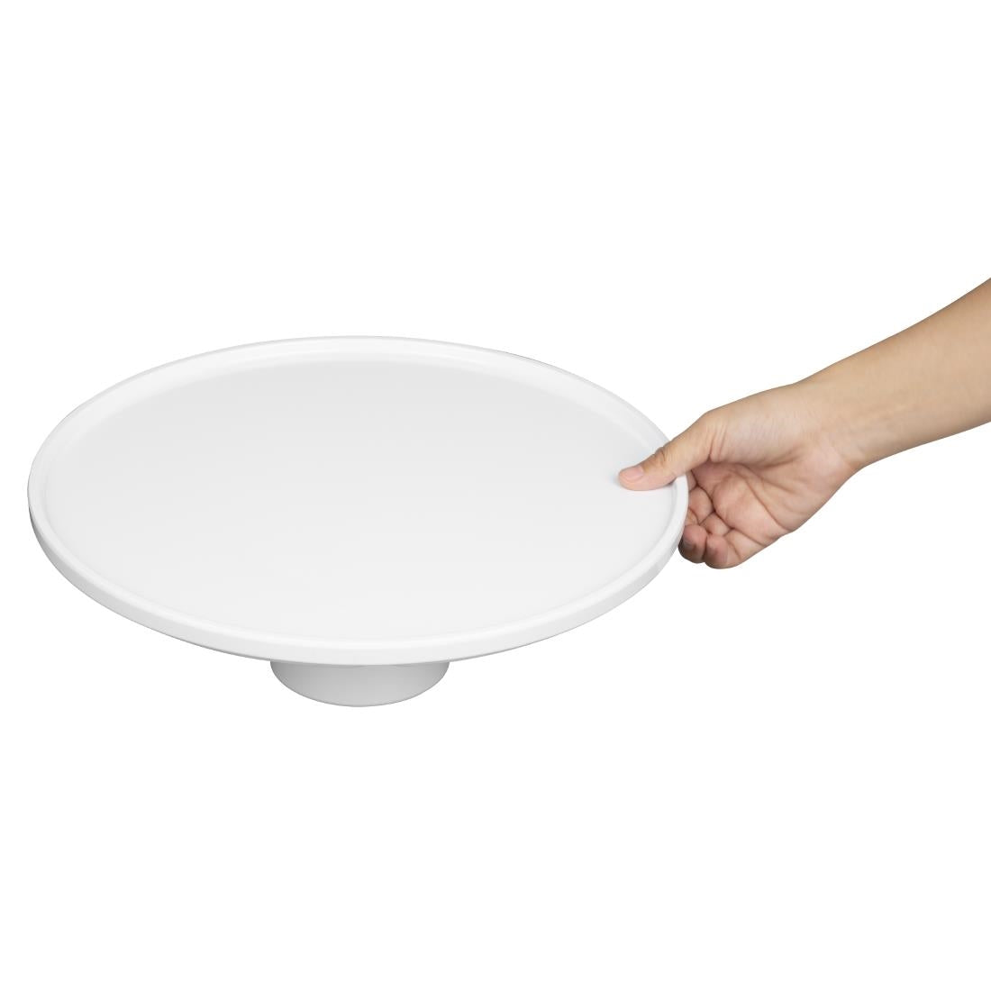 Olympia Kristallon Melamine Round Cake Stand 330x140mm - CU988