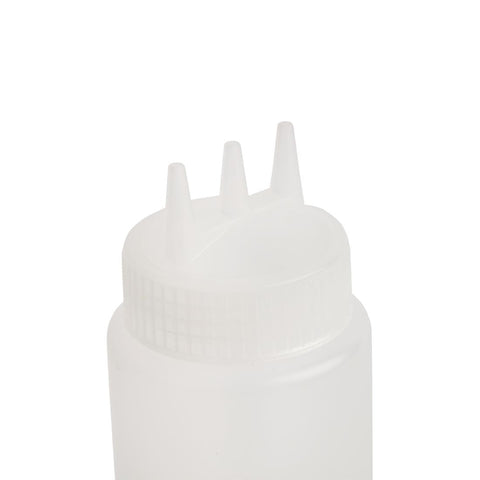 Vogue Clear 3 Nozzle Squeeze Bottle 681ml - CW725
